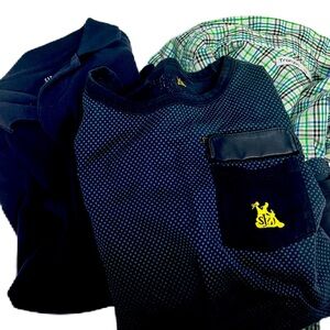 Boys Fall Long Sleeve Set - Gap, S&J, Tronjori - Size 12 in Navy, Green, Pattern